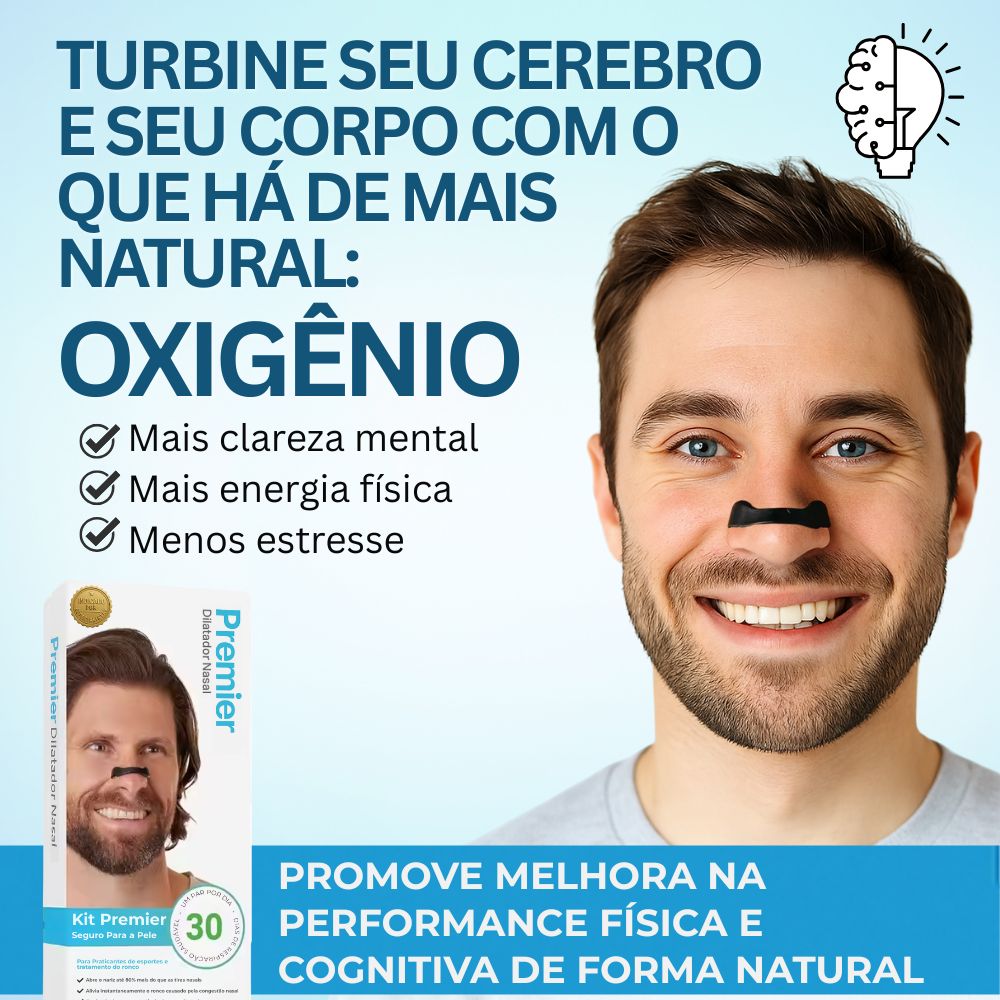 Dilatador Nasal Magnético Premier Original - Kit Econômico com 30 pares