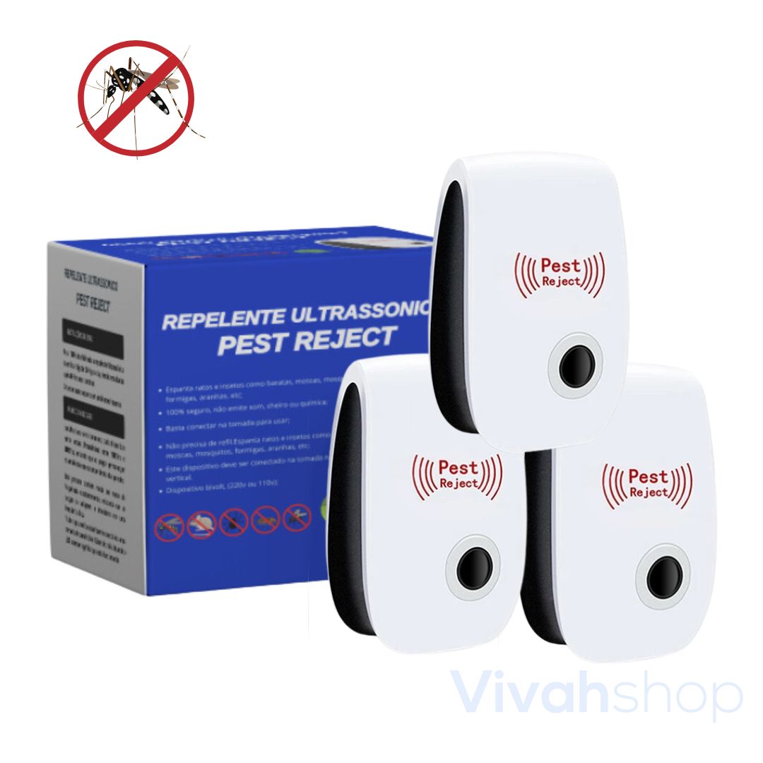 Cópia de Repelente Ultrassônico Pest Reject - Compre 2 Leve 3