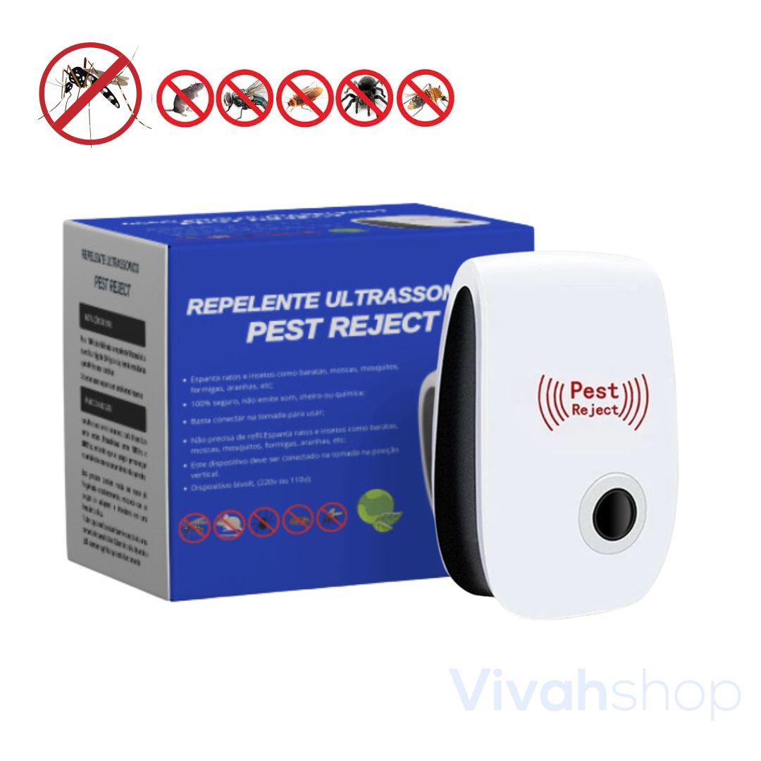 Cópia de Repelente Ultrassônico Pest Reject - Compre 2 Leve 3