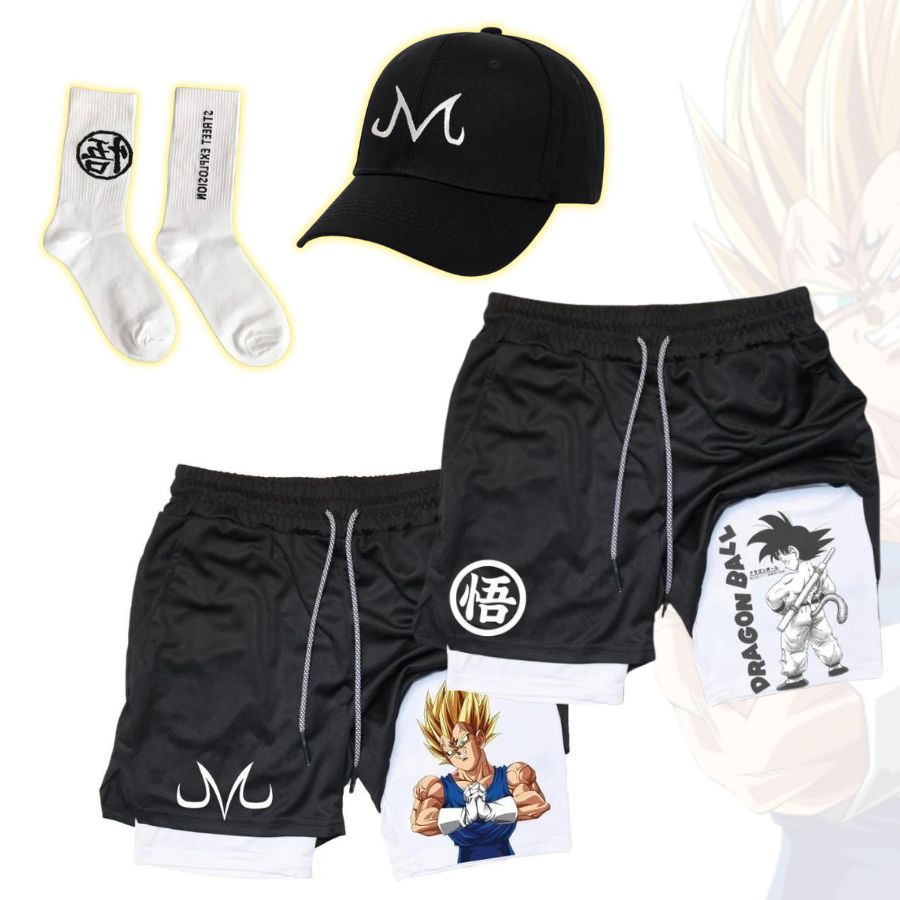 Shorts de desempenho Dragon Ball - Promoção imperdível