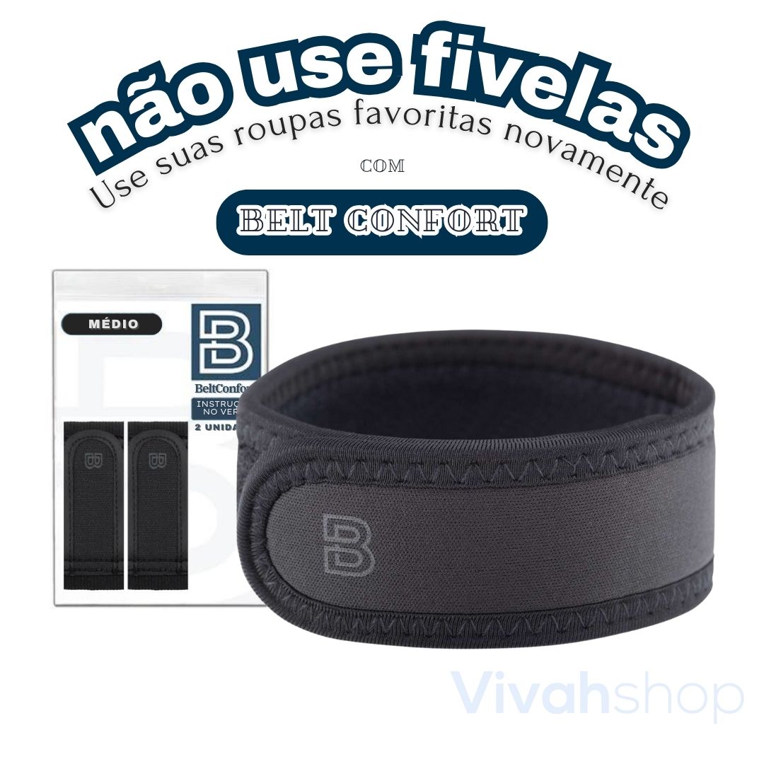 Cinto Ultra Confortável sem fivela BeltConfort (COMPRE 2 LEVE 3)