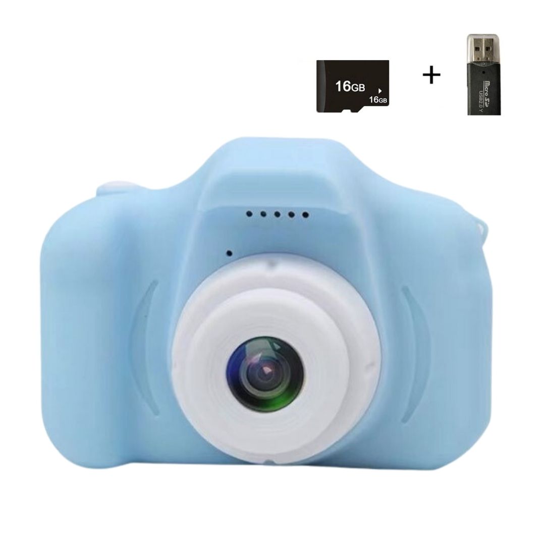 Mini Câmera Digital Infantil HD Recarregável + SD card 16GB de brinde