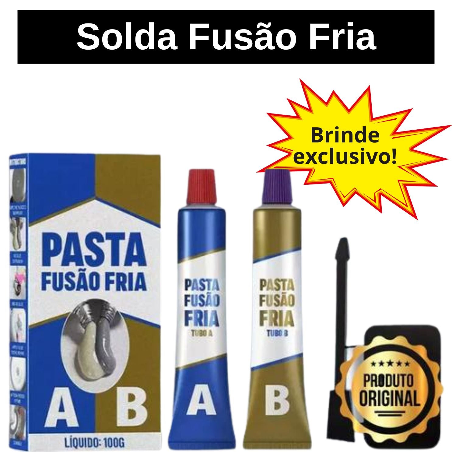 Solda FusãoFria™ Industrial Super Resistente + BRINDE EXCLUSIVO