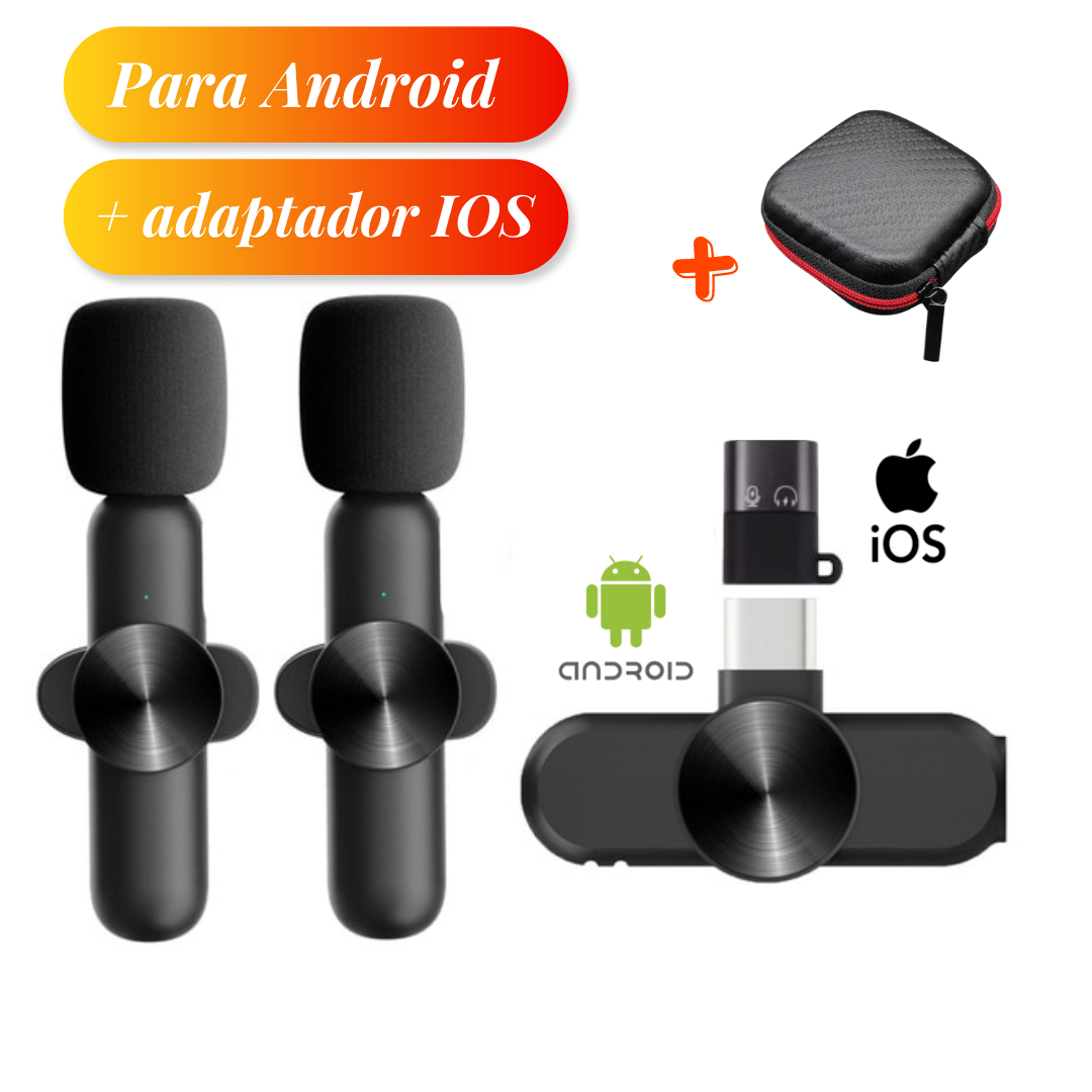 Microfone de Lapela Wireless  One-Audio