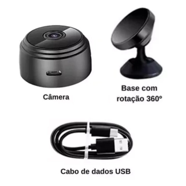 Mini Câmera Magnética Wifi FullHD 1080P SpySecurity®